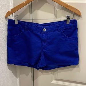 H& M royal blue shorts size 10